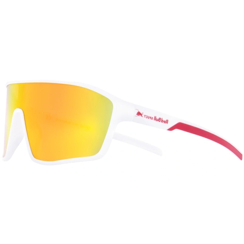 Red Bull Spect Daft saulesbrilles, baltas ar sarkanoranžām lēcām