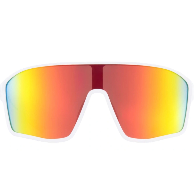 Red Bull Spect Daft saulesbrilles, baltas ar sarkanoranžām lēcām