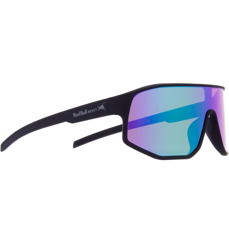 Red Bull Spect Dash saulesbrilles, melnas ar zaļi violetām lēcām