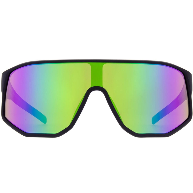 Red Bull Spect Dash saulesbrilles, melnas ar zaļi violetām lēcām