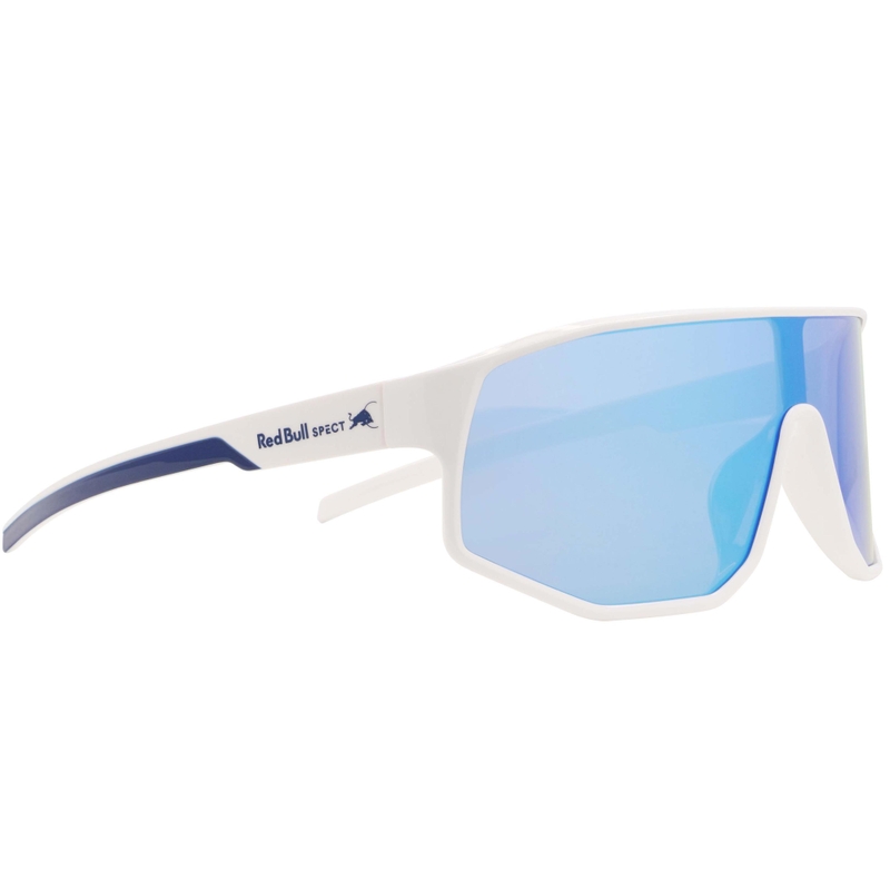 Red Bull Spect Dash saulesbrilles, baltas ar zilu lēcu