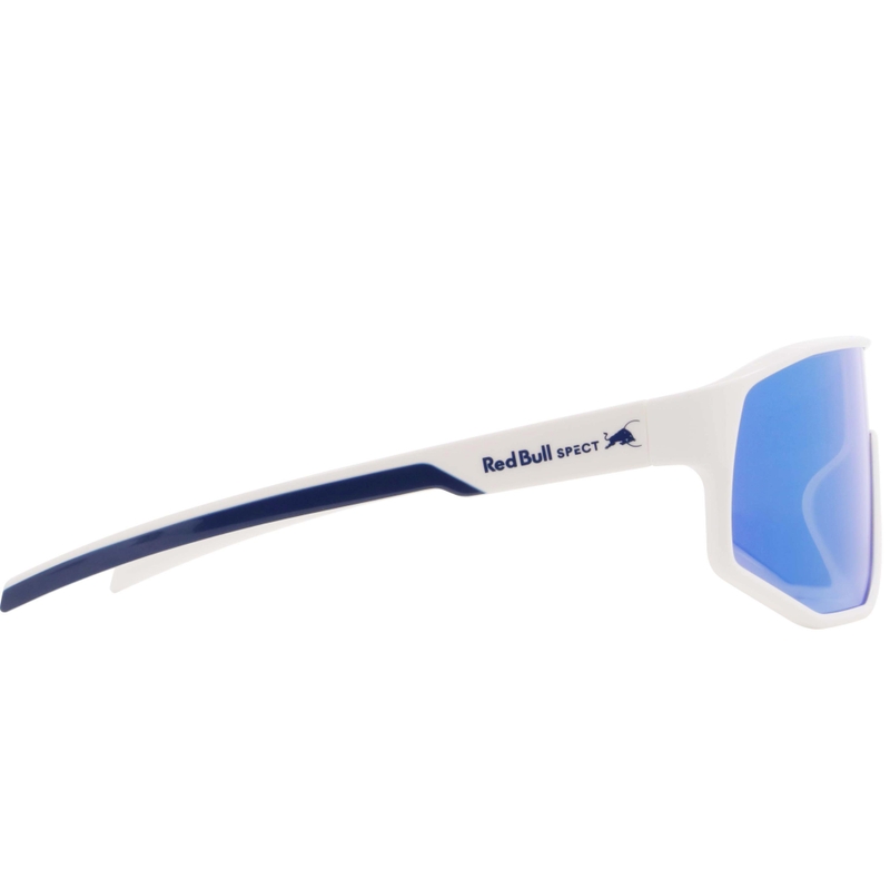 Red Bull Spect Dash saulesbrilles, baltas ar zilu lēcu