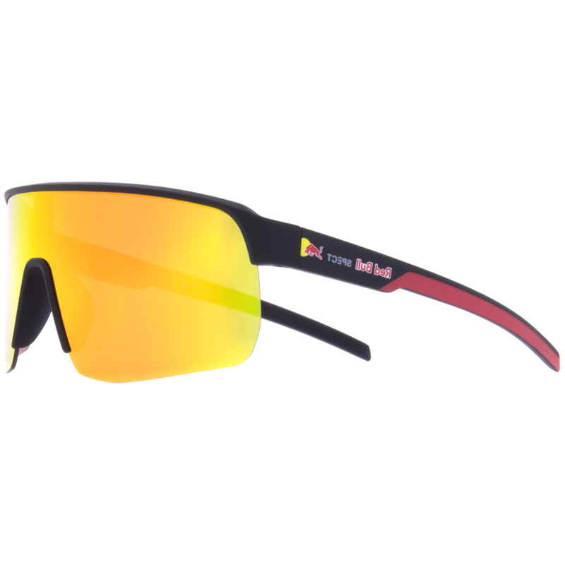 Red Bull Spect Dakota saulesbrilles, melnas ar oranžām lēcām