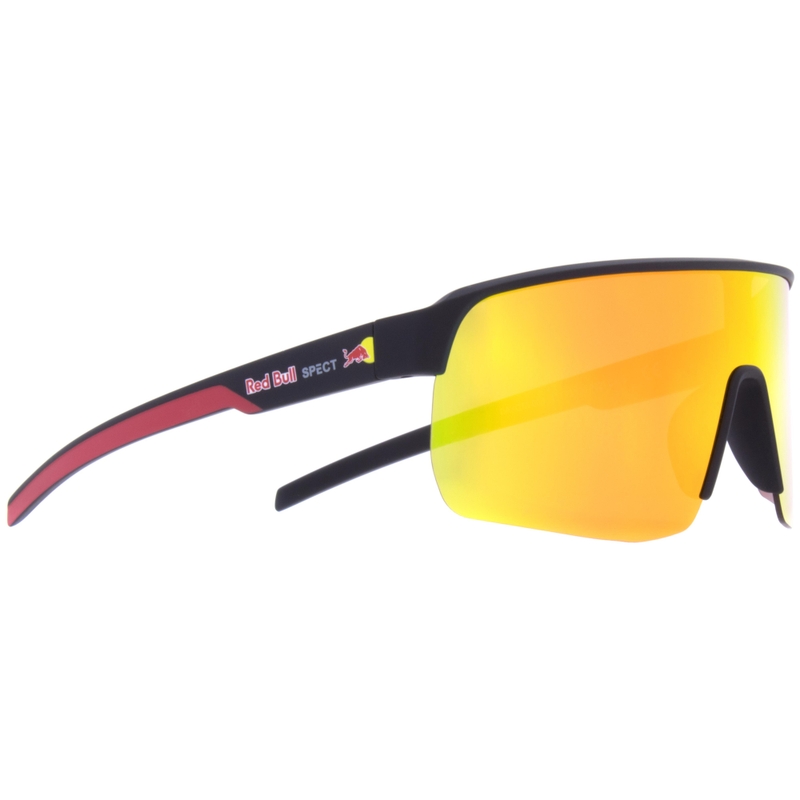 Red Bull Spect Dakota saulesbrilles, melnas ar oranžām lēcām