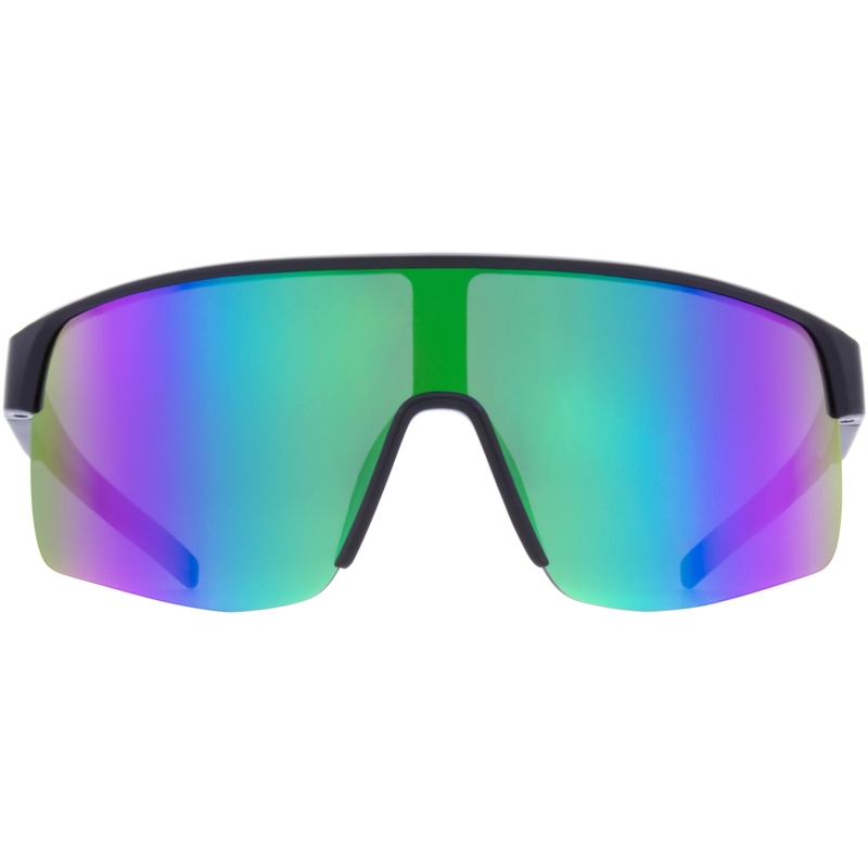 Red Bull Spect Dakota saulesbrilles, melnas ar violeti zaļām lēcām