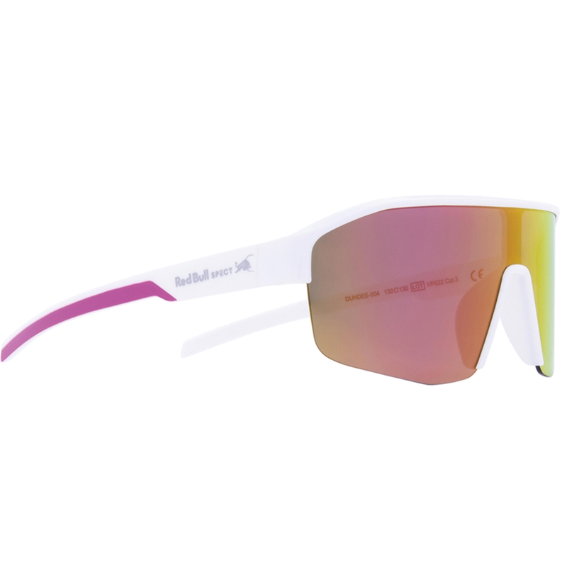 Red Bull Spect Dundee saulesbrilles, baltas ar sarkandzeltenām lēcām