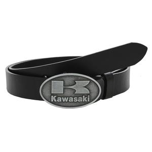 Ādas moto josta ar Kawasaki sprādzi