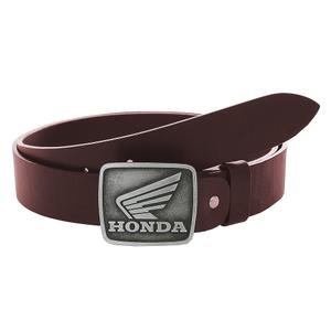 Ādas moto josta ar Honda brūnu sprādzi