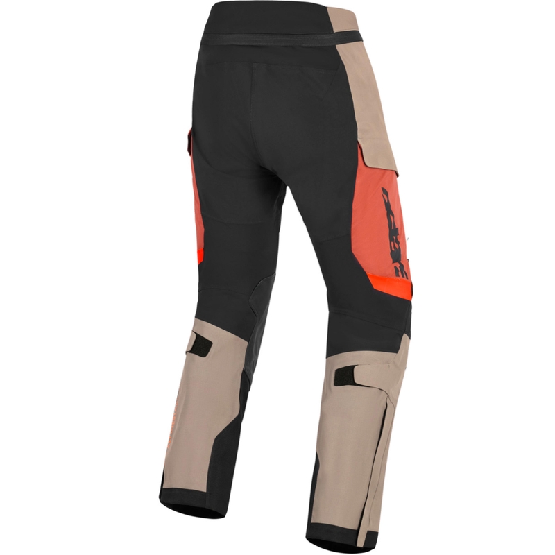 Alpinestars Halo PRO Drystar XF motocikla bikses gaiši brūnas-tumši oranžas-melnas