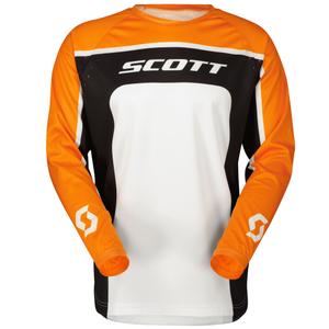 SCOTT 350 TRACK EVO motokrosa krekls melns-sarkans