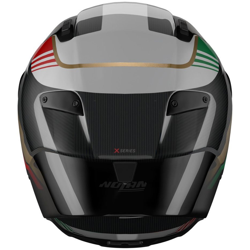 Pilna motocikla ķivere Nolan X-804 RS Ultra Carbon Piega spīdīgi melna-zelta-sarkana-zaļa