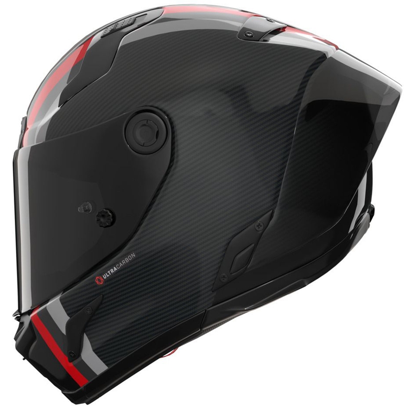 Pilna izmēra motocikla ķivere Nolan X-804 RS Ultra Carbon Gemini 364 spīdīgi pelēka-melna-sarkana-antracīta