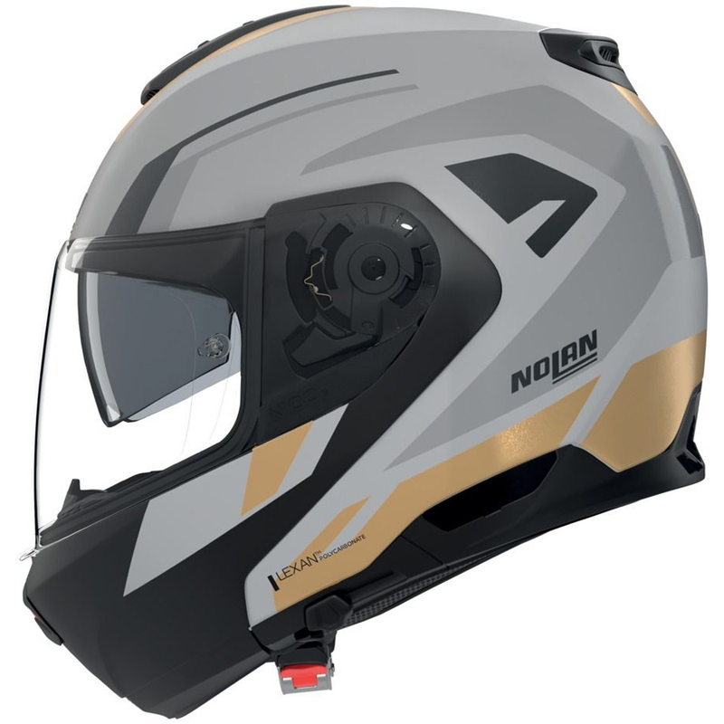 Atverama motocikla ķivere Nolan N100-6 Cinetico N-COM 360 matēta pelēka-melna-antracīta-zelta