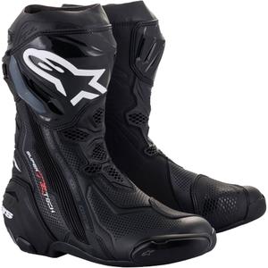 Alpinestars Supertech R Vented Black Motociklu zābaki