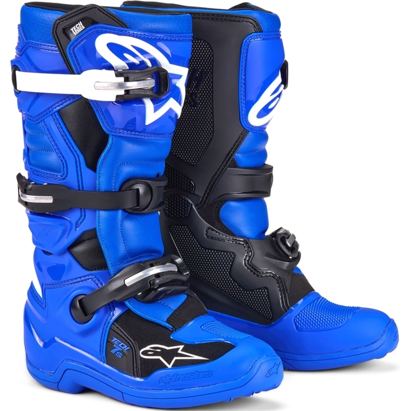 Alpinestars Tech 7 S Bērnu motociklu zābaki zili, balti un melni