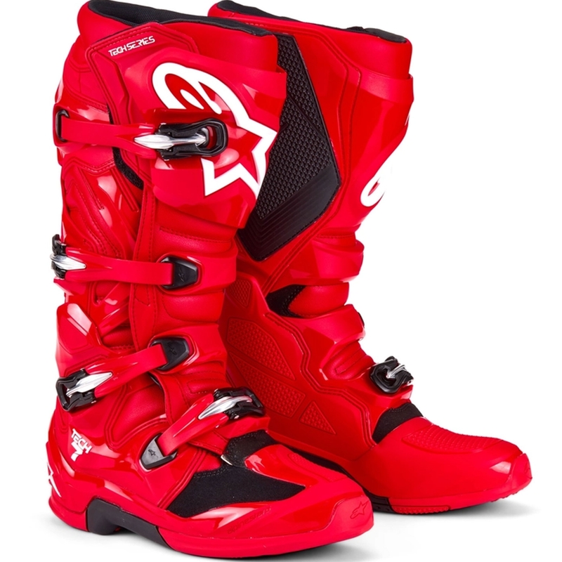 Alpinestars Tech 7 motociklu zābaki Sarkans