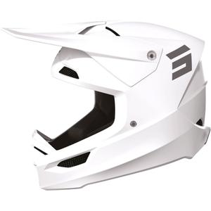 Motokrosa ķivere Shot Furious Solid White