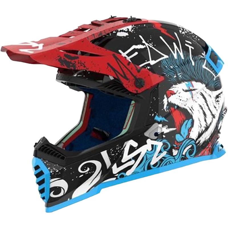 Bērnu motokrosa ķivere LS2 MX437 Fast EVO Mini Starmaw melna