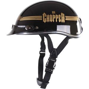 Motociklu ķivere braincap RSA Skull melna spīdīga