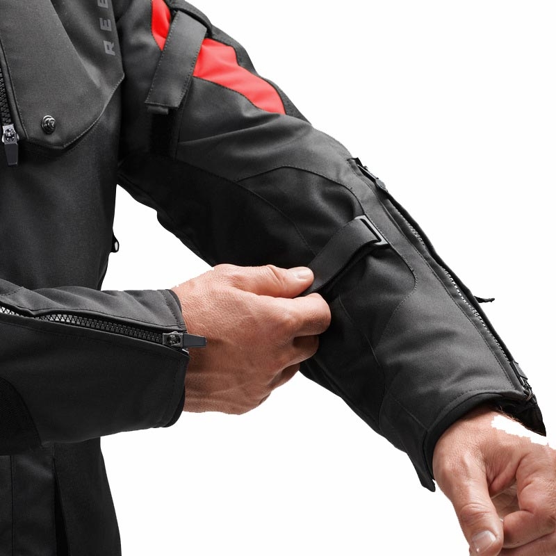 Rebelhorn Hiker IV motocikla jaka melna-tumši pelēka-sarkana