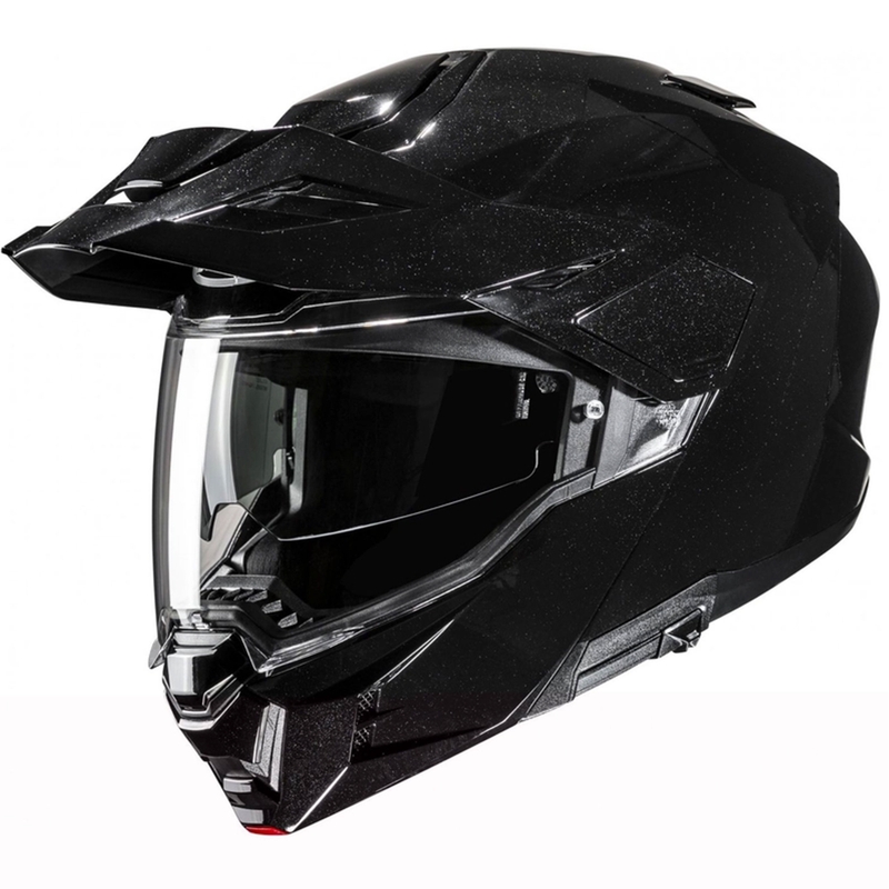 HJC i80 Solid metāliski melna flip-up motociklu ķivere