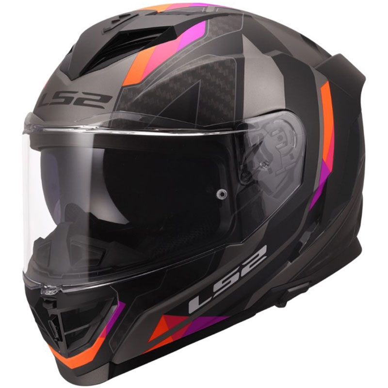 Pilna sejas motocikla ķivere LS2 FF818 Storm III Sports matēta pelēkvioleta