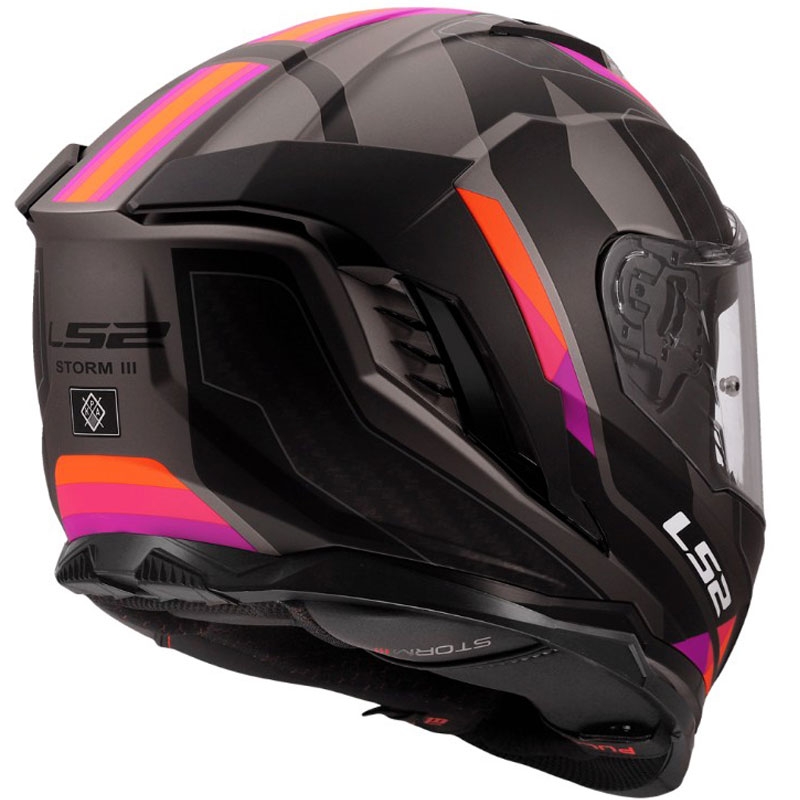 Pilna sejas motocikla ķivere LS2 FF818 Storm III Sports matēta pelēkvioleta