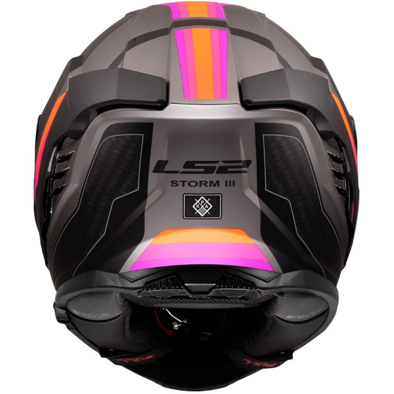 Pilna sejas motocikla ķivere LS2 FF818 Storm III Sports matēta pelēkvioleta