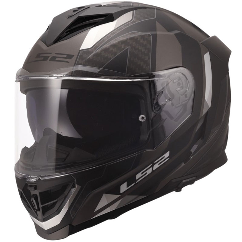 Pilna motocikla ķivere LS2 FF818 Storm III Sports matēta melna-pelēka