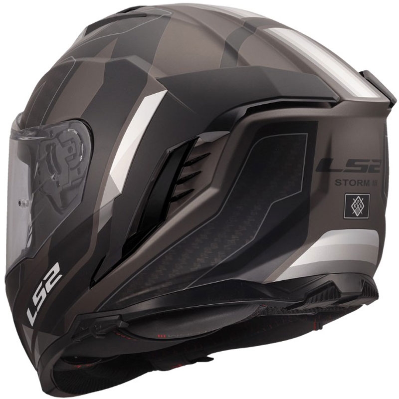 Pilna motocikla ķivere LS2 FF818 Storm III Sports matēta melna-pelēka
