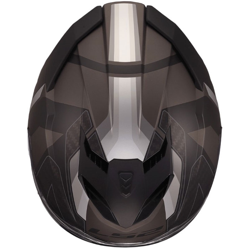 Pilna motocikla ķivere LS2 FF818 Storm III Sports matēta melna-pelēka