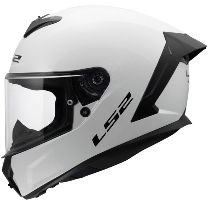 Pilna izmēra motocikla ķivere LS2 FF820 Rapid III Solid spīdīgi balta