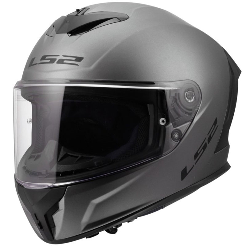 LS2 FF820 Rapid III Solid slēgta motocikla ķivere matēta titāna krāsā
