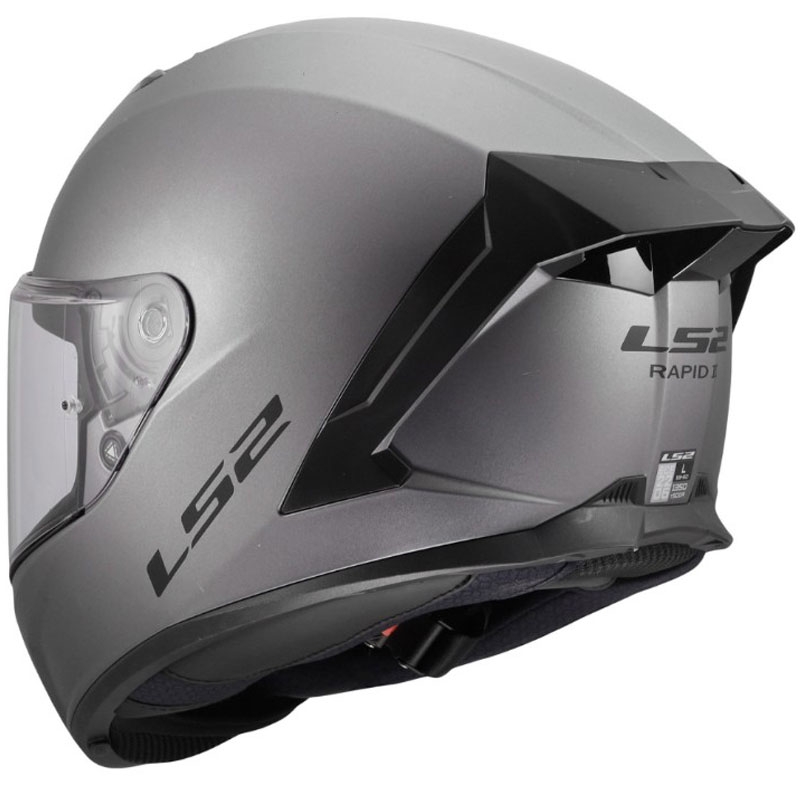 LS2 FF820 Rapid III Solid slēgta motocikla ķivere matēta titāna krāsā