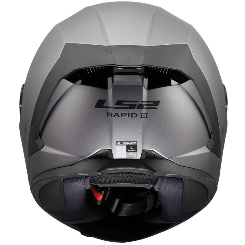 LS2 FF820 Rapid III Solid slēgta motocikla ķivere matēta titāna krāsā