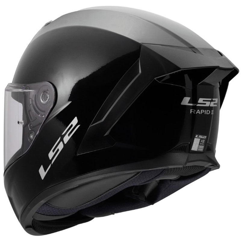 Pilna sejas motocikla ķivere LS2 FF820 Rapid III Solid spīdīgi melna