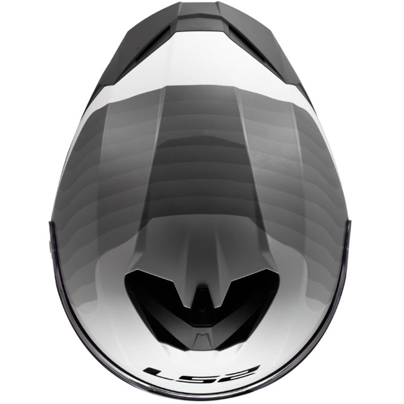 LS2 FF820 Rapid III Flow slēgta motocikla ķivere, spīdīgi balta-pelēka