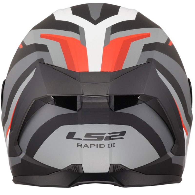 Pilna motocikla ķivere LS2 FF820 Rapid III Hyper matēta melna-sarkana