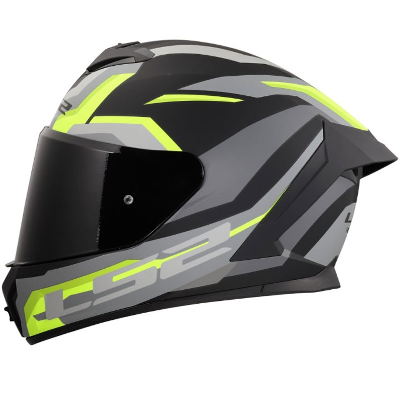 LS2 FF820 Rapid III Hyper slēgta motocikla ķivere matēti melna-dzeltena