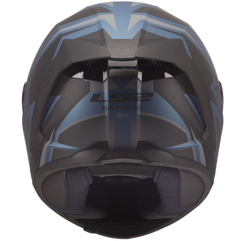 LS2 FF820 Rapid III Xtrem slēgta motocikla ķivere matēta melna-zila-petrolejzila