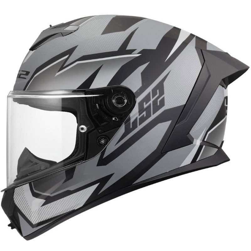 Pilna motocikla ķivere LS2 FF820 Rapid III Xtrem matēta melna-pelēka