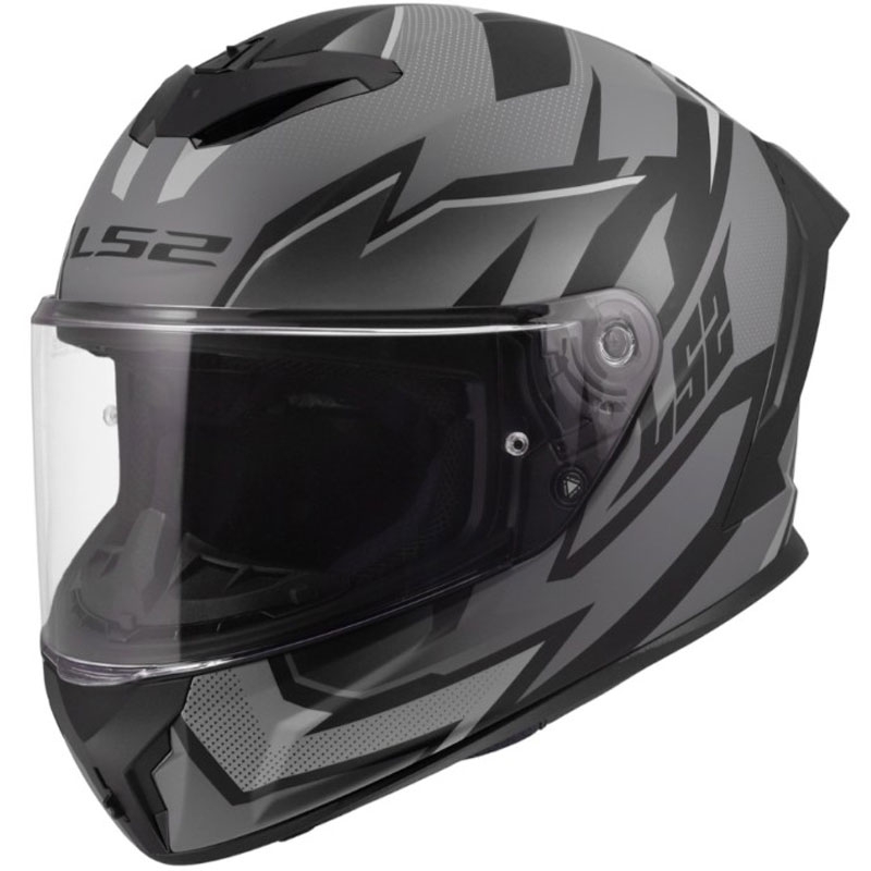 Pilna motocikla ķivere LS2 FF820 Rapid III Xtrem matēta melna-pelēka