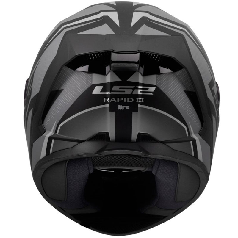Pilna motocikla ķivere LS2 FF820 Rapid III Xtrem matēta melna-pelēka