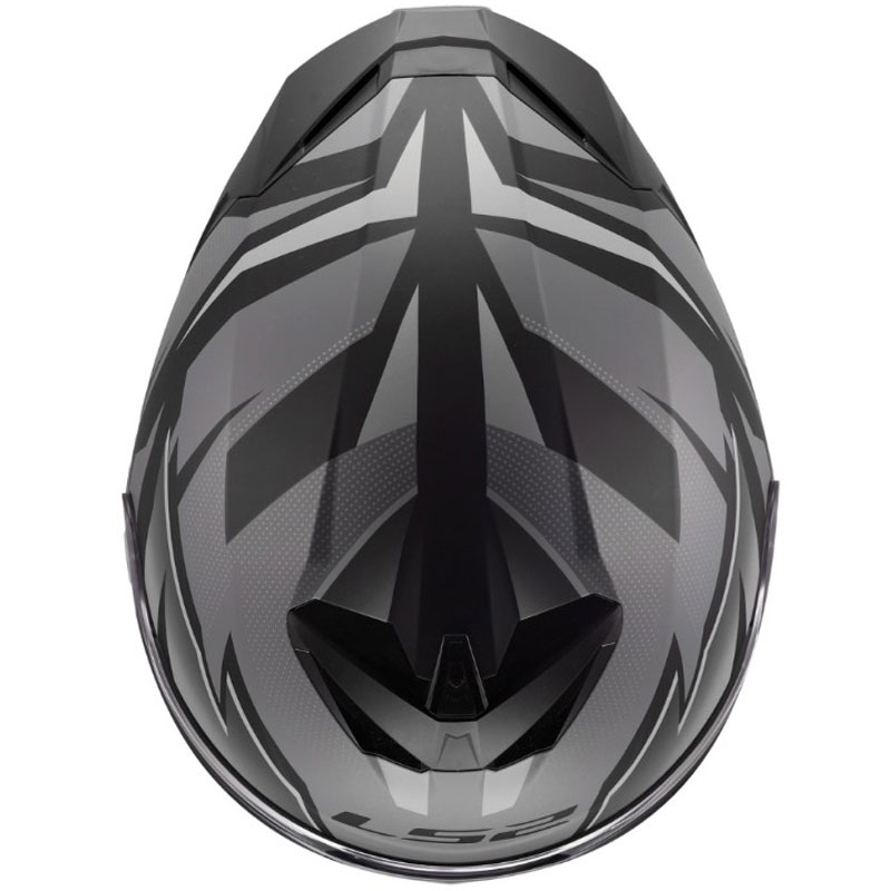 Pilna motocikla ķivere LS2 FF820 Rapid III Xtrem matēta melna-pelēka