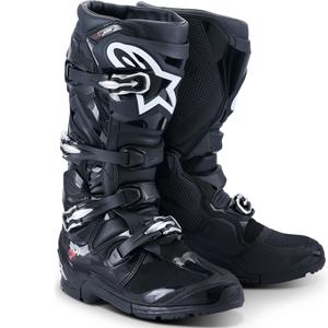 Alpinestars Tech 7 Enduro Drystar motocikla zābaki, melni