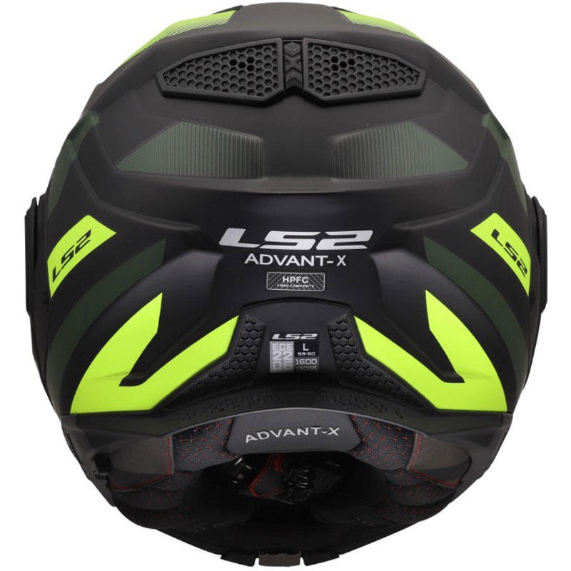 Atverama motocikla ķivere LS2 FF901 Advant X Nova matēta fluorescējoša dzeltena-melna