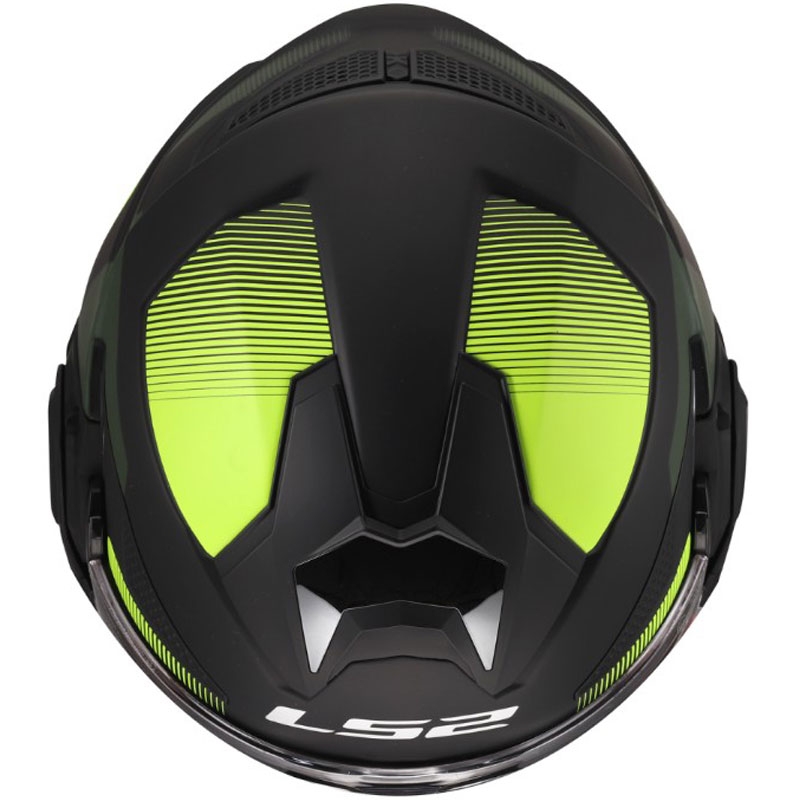 Atverama motocikla ķivere LS2 FF901 Advant X Nova matēta fluorescējoša dzeltena-melna