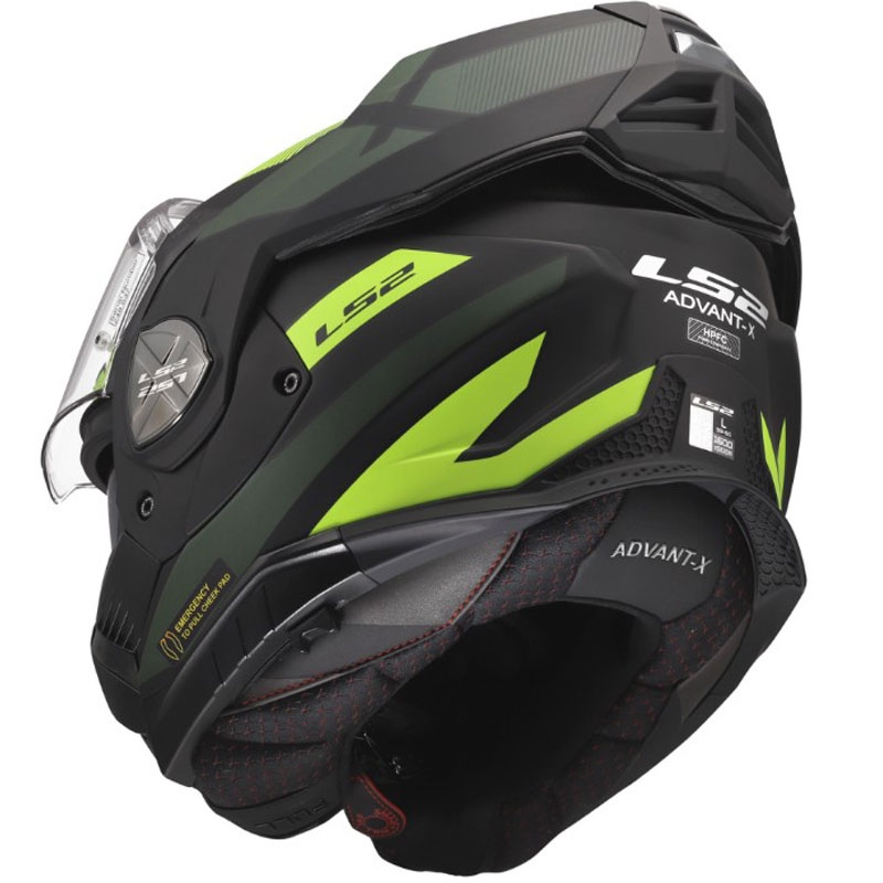 Atverama motocikla ķivere LS2 FF901 Advant X Nova matēta fluorescējoša dzeltena-melna