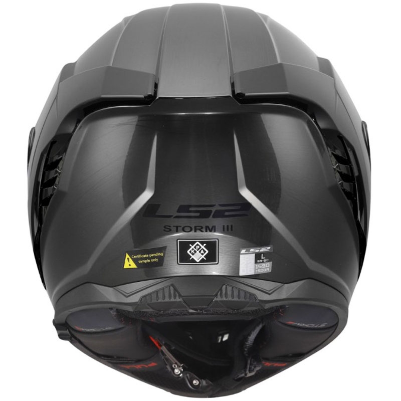 Pilna sejas motocikla ķivere LS2 FF818 Storm III Jeans titāna krāsā