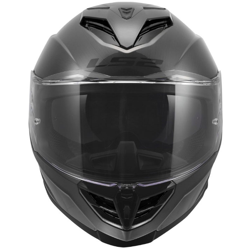 Pilna sejas motocikla ķivere LS2 FF818 Storm III Jeans titāna krāsā
